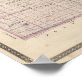 エルクハート郡の地図 ポスター (角)