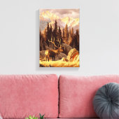 エルクブル キャンバスプリント (インサイチュ (リビング))