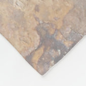 エルクペトログリフの群れ フリースブランケット (角)