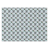 エルクムース〔雄ジカの〕枝角ディアパターンデザイン テーブルクロス (正面(横))