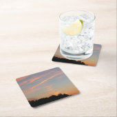 エルクリッジサンセットメリーランドランドランドスケープ スクエアペーパーコースター (インサイチュ)