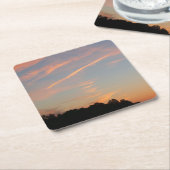 エルクリッジサンセットメリーランドランドランドスケープ スクエアペーパーコースター (アングル)
