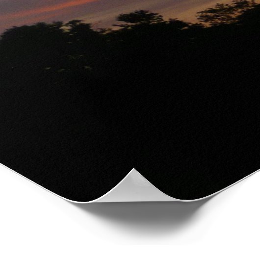 エルクリッジサンセットメリーランドランドランドスケープ ポスター (角)