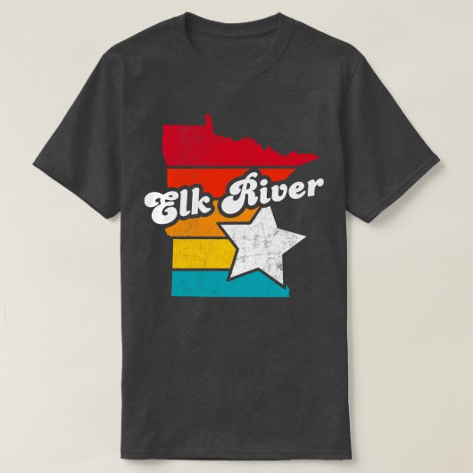 エルクリバーミネソタヴィンテージ動揺して土産2 Tシャツ (デザイン正面)