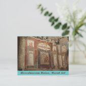 エルクレイ・ヘルクラネウム遺跡壁画アート イタリア ポストカード (スタンド正面)