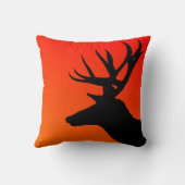 エルクワイルドアニマルシルエットデザイン クッション (裏面)