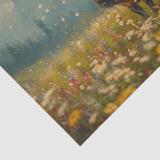 エルクワイルドフラワーフ絵画ィールドのデコパージュ 薄葉紙 (詳細)