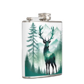 エルクワイルドライフアニマル自然環境フォレストアート フラスク (右)