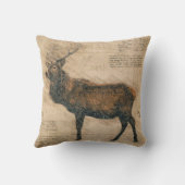 エルクヴィンテージダヴィンチスタイル クッション (裏面)