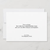 エルク威厳のあるフォレストフルムーン雪 シーズンカード (裏面)