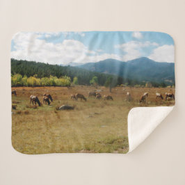 エルク広角シェルパ毛布 シェルパブランケット