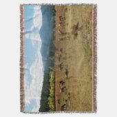 エルク広角投げ毛布 スローブランケット (正面縦)