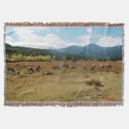 エルク広角投げ毛布 スローブランケット