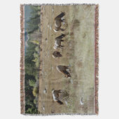 エルク投げ毛布 スローブランケット (正面縦)