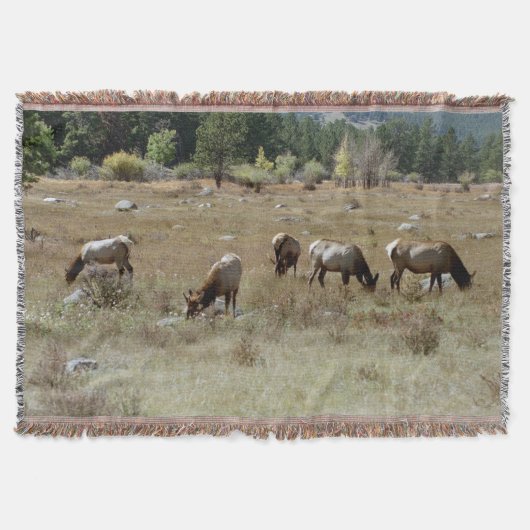 エルク投げ毛布 スローブランケット (正面)