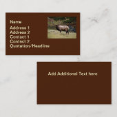 エルク・イン・ザ・ワイルド 名刺 (正面/裏面)