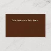 エルク・イン・ザ・ワイルド 名刺 (裏面)