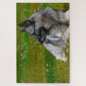 エルク・ハウンド・ドッグ。 ジグソーパズル (縦)