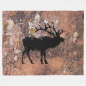 エルク フリースブランケット (正面(横))