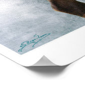 エルク&ブラックベアーズ野生動物アートポスター ポスター (角)