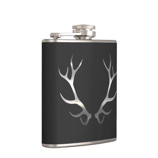 エルク〔雄ジカの〕枝角 フラスク (右)