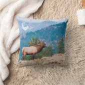 エルク（Cervus Elephus）雄のラブコール クッション (ブランケット)