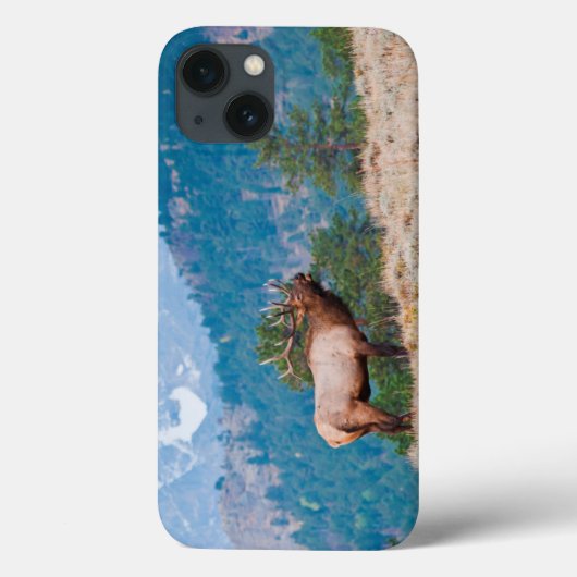 エルク（Cervus Elephus）雄のラブコール Case-Mate iPhoneケース (裏面)