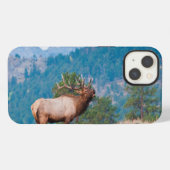 エルク（Cervus Elephus）雄のラブコール iPhoneケース (裏面横)