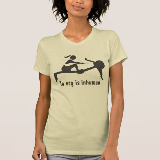 "エルグに非人間的な"ロウイングのワイシャツはあります Tシャツ