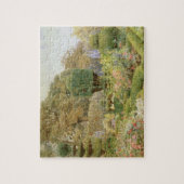 エルグッドによるローズとピンク、ヴィンテージイングリッシュガーデン ジグソーパズル (縦)