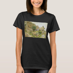 エルグッド作のバラとナデシコ イングリッシュガーデン Tシャツ