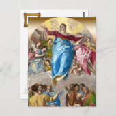 エルグレコヴァージン祭壇の仮定 ポストカード (正面/裏面)