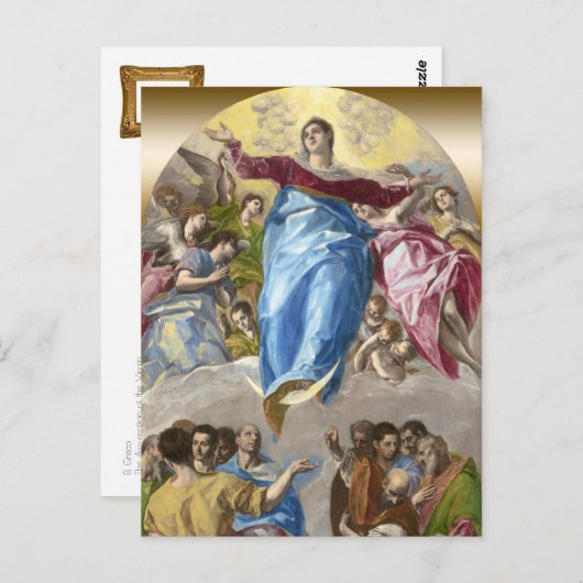 エルグレコヴァージン祭壇の仮定 ポストカード (正面/裏面)