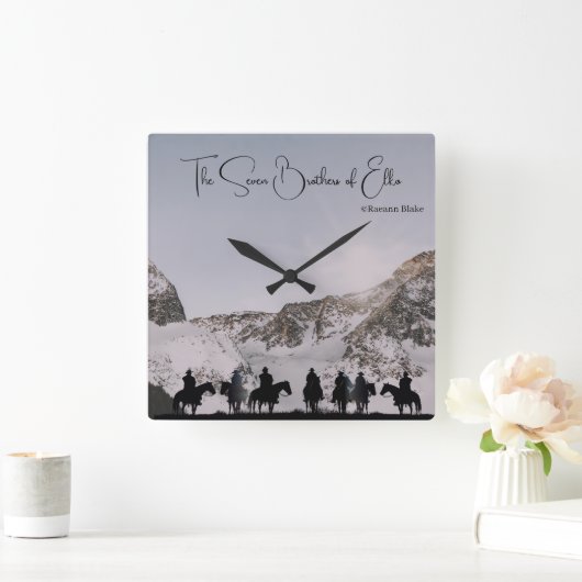 エルコ壁時計の七兄弟 スクエア壁時計 (ホーム)