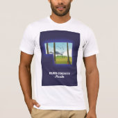 エルコ郡ネバダ州地図 Tシャツ (正面)