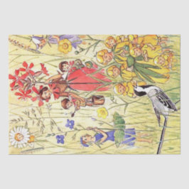 エルサベスコウお洒落フラワーガールズオブザメドウ 薄葉紙