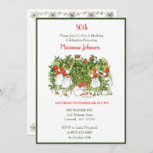 エルサベスコウストロベリーガールズ誕生日招待状