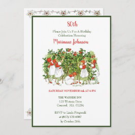 エルサベスコウストロベリーガールズ誕生日招待状 招待状