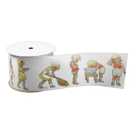 エルサベスコウ子供部屋韻「手を洗う方法」 サテンリボン