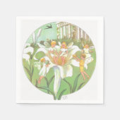 エルサベスコウ春フェアリーフラワーパーティー スタンダードカクテルナプキン (正面)