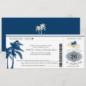 エルサルバドルでの結婚式への搭乗券 招待状 (正面/裏面)