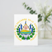 エルサルバドルのコートオブアームズ ポストカード (スタンド正面)