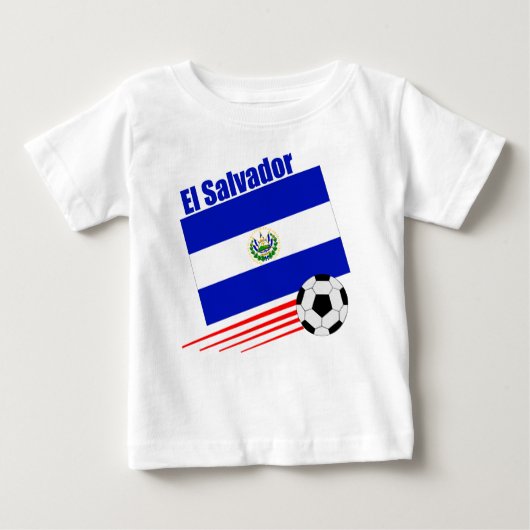 エルサルバドルのサッカーチーム ベビーTシャツ (正面)