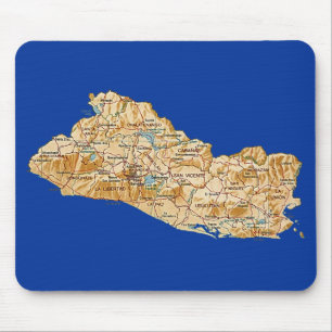 エルサルバドルの地図のマウスパッド マウスパッド