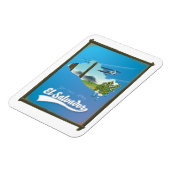 エルサルバドルの地図 マグネット (左側)