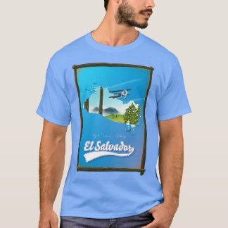 エルサルバドルの旅行地図 Tシャツ