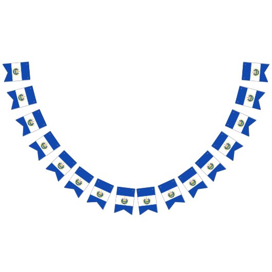 エルサルバドルの旗 バンティングフラッグ (全)