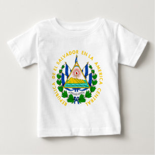 エルサルバドルの紋章付き外衣 ベビーTシャツ