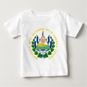 エルサルバドルの紋章付き外衣 ベビーTシャツ