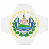 エルサルバドルの紋章 サッカーボール (フラット)